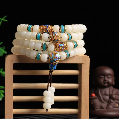 Natural white jade energy bracelet photo review