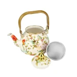 Vintage floral enamel teapot - Image 5