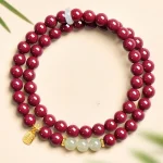 Raw Cinnabar Energy Healing Bracelet